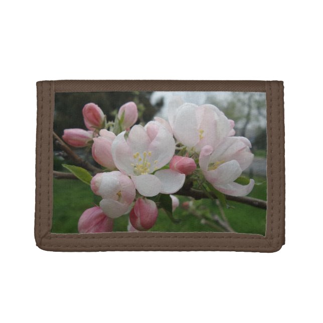 White/Pink Flower Photo Wallet (Front)