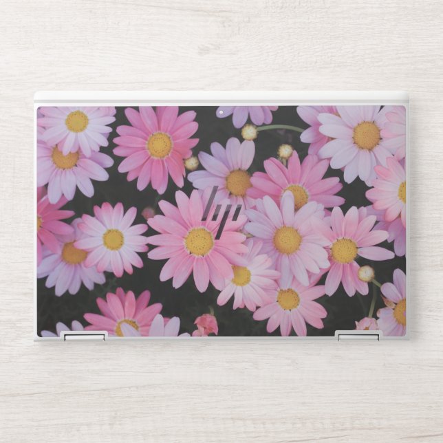White pink flowers HP EliteBook X360 1030 G3/G4 HP Laptop Skin (Front)