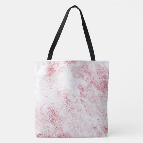 White Pink Grunge Marble Texture   Tote Bag