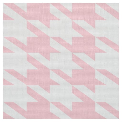 White And Pink Houndstooth Seamless Pattern Fabric Zazzle 0054