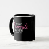 White pink lettering- You're My Favorite - Coffee Mug (Front Left)