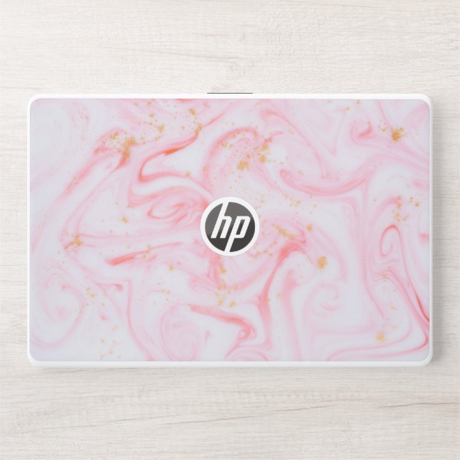 White pink marble 15t/15z, HP 250/255 G7 Notebook Laptop Skin (Front)