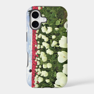 White & Pink Tulip Field, Oregon iPhone 17 Case