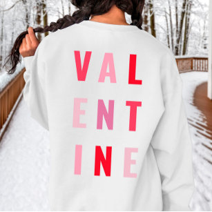 White/Pink Valentine Cute Valentine’s Day Sweatshirt