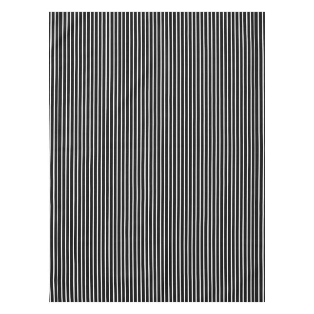 White Pinstripe Tablecloth (Front)