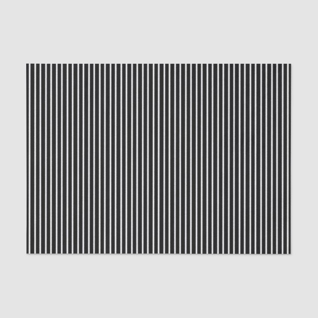 White Pinstripe Tissue Paper (Front)