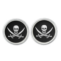 White, Pirate Flag Calico Jack, Skull & Cutlass