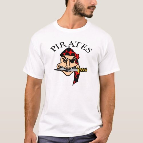 White Pirates Cartoon T_Shirt