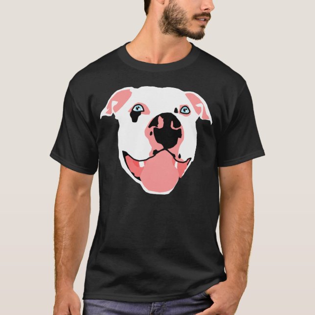 White Pit Bull T-Shirt (Front)