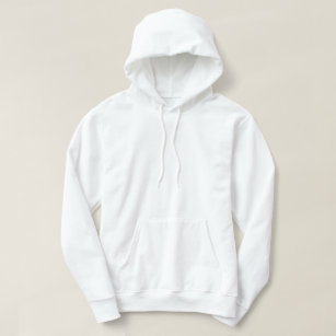 white plain hoodie