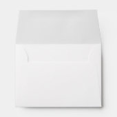 White Plain Simple A6 4x6 Return Address Envelopes (Back (Bottom))