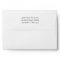White Plain Simple A7 5x7 Return Address