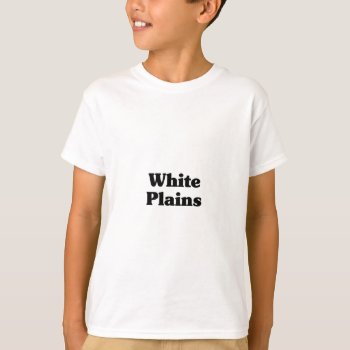 White Plains  Classic T Shirts by republicofcities at Zazzle