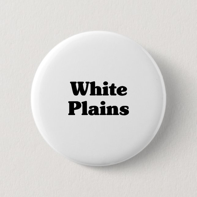 White Plains  Classic t shirts Pinback Button (Front)