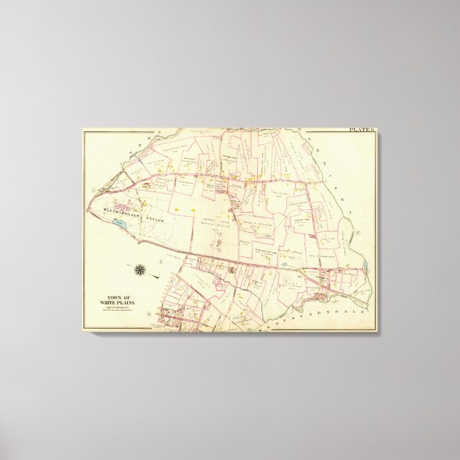 White Plains, New York Canvas Print (Front)