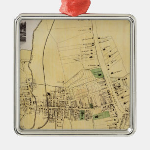 White Plains, NY Metal Ornament