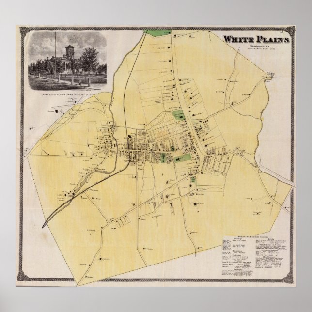 White Plains, NY Poster (Front)