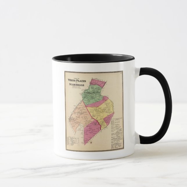 White Plains, Scarsdale towns Mug (Right)