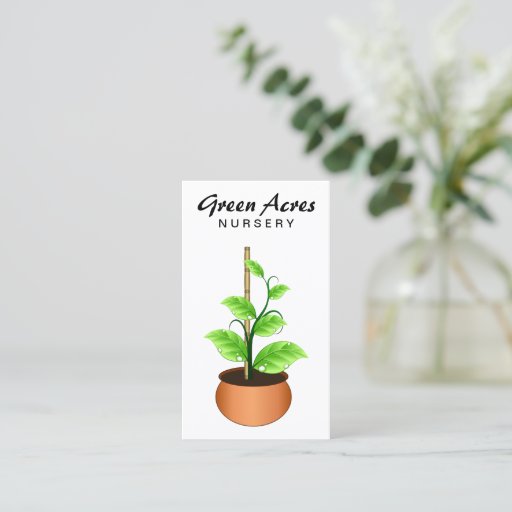 Customizable Plant Nursery Business Cards Template