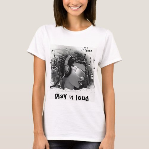 white play it loud T_Shirt