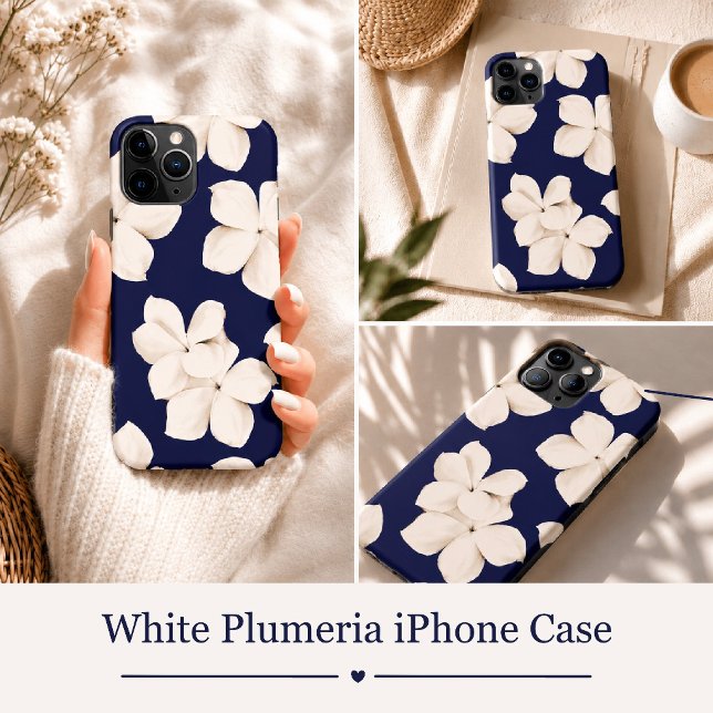 White Plumeria Case-Mate iPhone Case (Creator Uploaded)