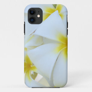 White Plumeria Flowers iPhone 11 Case