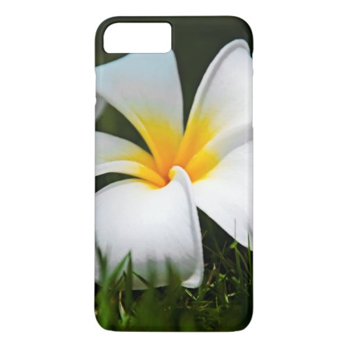 White Plumeria Frangipani Hawaii Flower iPhone 8 Plus7 Plus Case