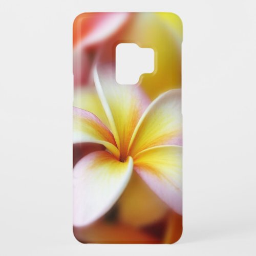 White Plumeria Frangipani Hawaii Flower Hawaiian Case_Mate Samsung Galaxy S9 Case