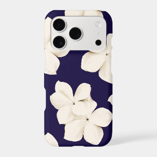 White Plumeria iPhone 17 Pro Case