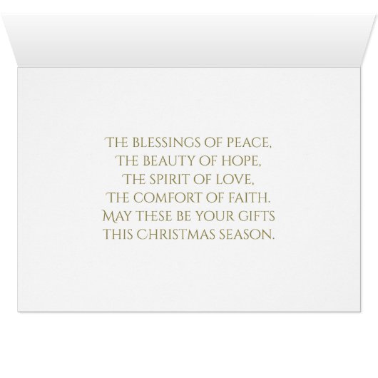 White Poinsettia Christmas (Inside Horizontal (Bottom))