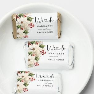 White Poinsettia Winter Wedding Sweet Favor