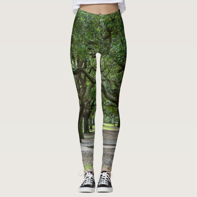 White Point Gardens Painterly Leggings (Front)