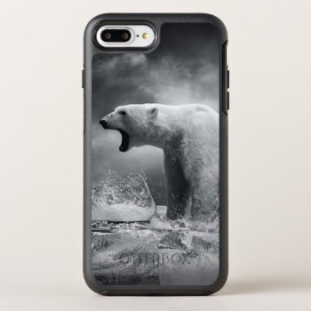 White Polar Bear Hunter On The Ice In Water Otterbox Symmetry Iphone 8 Plus/7 Plus Case by wildlifecollection at Zazzle