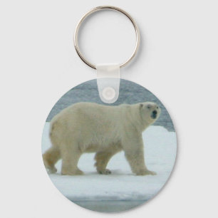 White Polar Bear Keychain