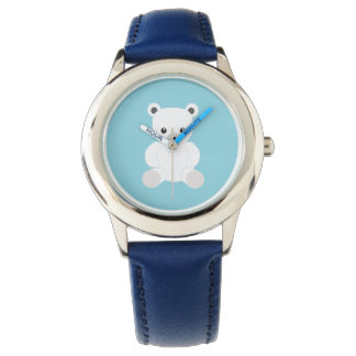 White Polar Teddy Bear Watch