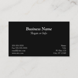White Polka Dot Business Card