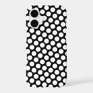 White Polka Dot Design iPhone 17 Case