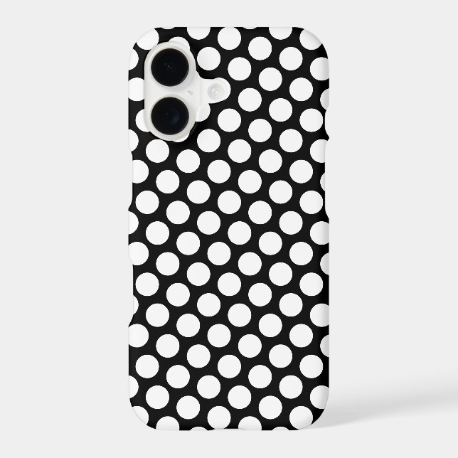 White Polka Dot Design iPhone Case (Back)