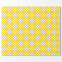 Large Golden Yellow and White Stripes Wrapping Paper