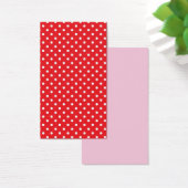 White polka dot on red background bookmark (Desk)