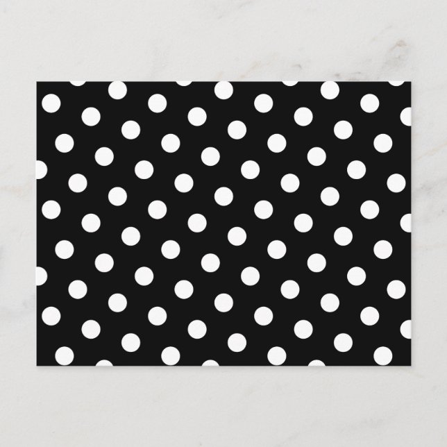 White Polka Dot Postcard (Front)