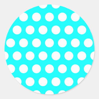 White Polka Dot Sticker