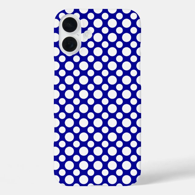 White Polka Dots Big and Small iPhone 8/7 Case (Back)