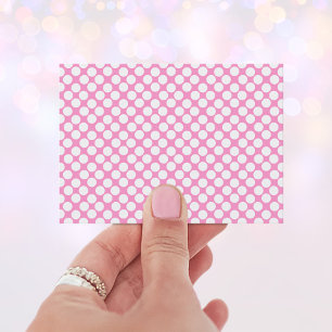 White Polka Dots Business Card