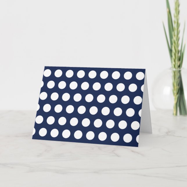 White Polka Dots Card (Front)