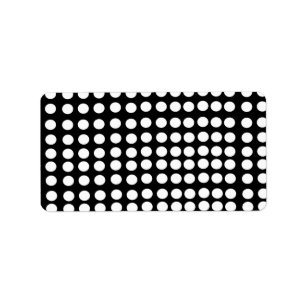 White Polka Dots Labels