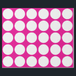White Polka Dots Large Geometric Pattern Pink Wrapping Paper<br><div class="desc">Designed with white dots patterns in solid pink background. You may change to any background color as you wish. Great for birthdays,  holidays or any celebrations or events!</div>