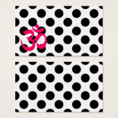 White Polka Dots Om Symbol (Front & Back)