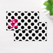 White Polka Dots Om Symbol (Desk)