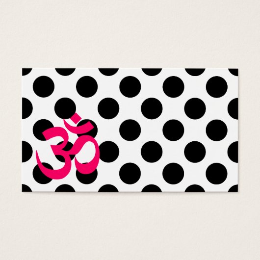 White Polka Dots Om Symbol (Front)